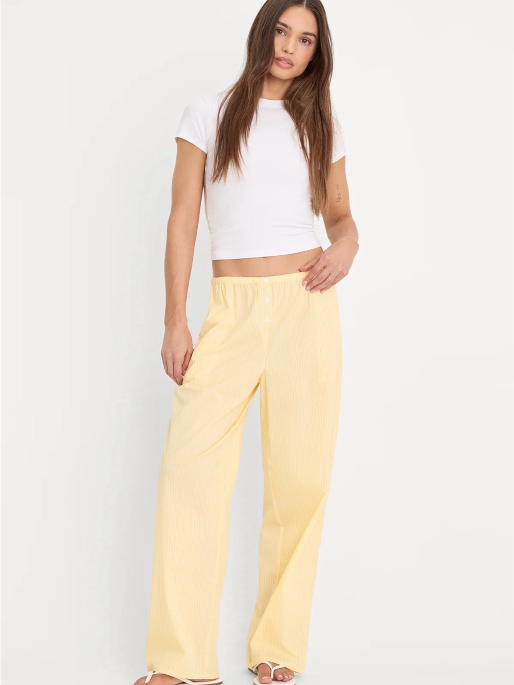 Good American | Poplin Pull On Pants